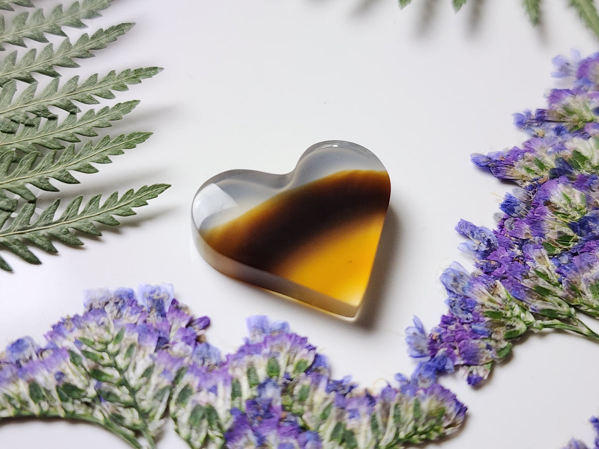 Montana agate heart