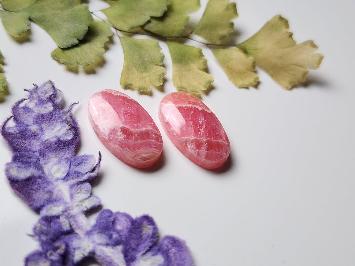 Rhodochrosite pair
