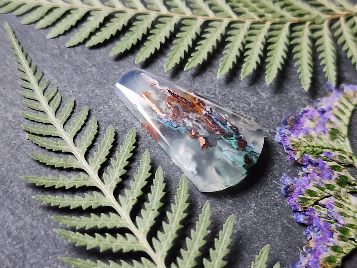 Chrysocolla & Copper in Chalcedony