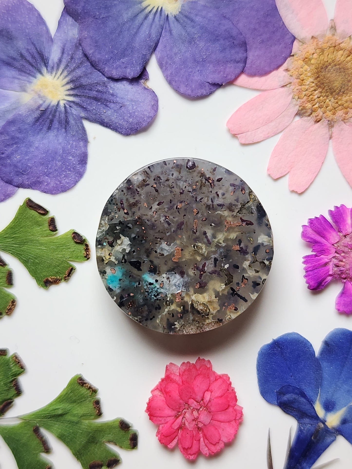 Indonesian Copper Chrysocolla in quartz