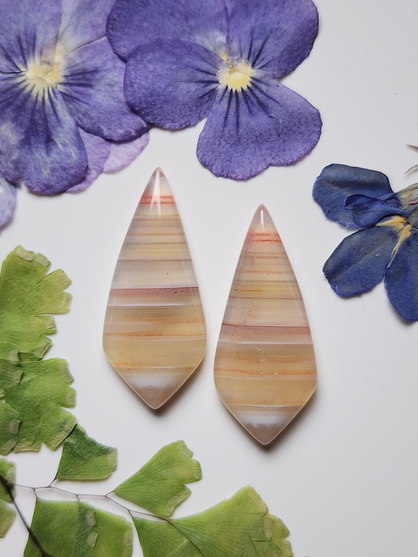 lace agate pair