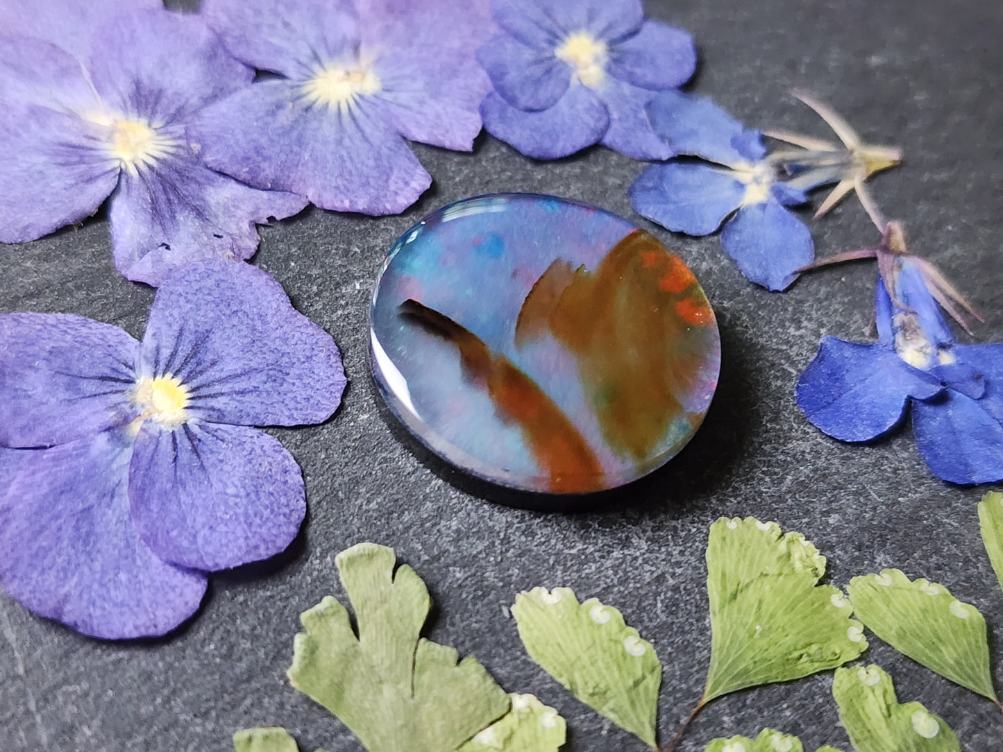 Montana agate Doublet