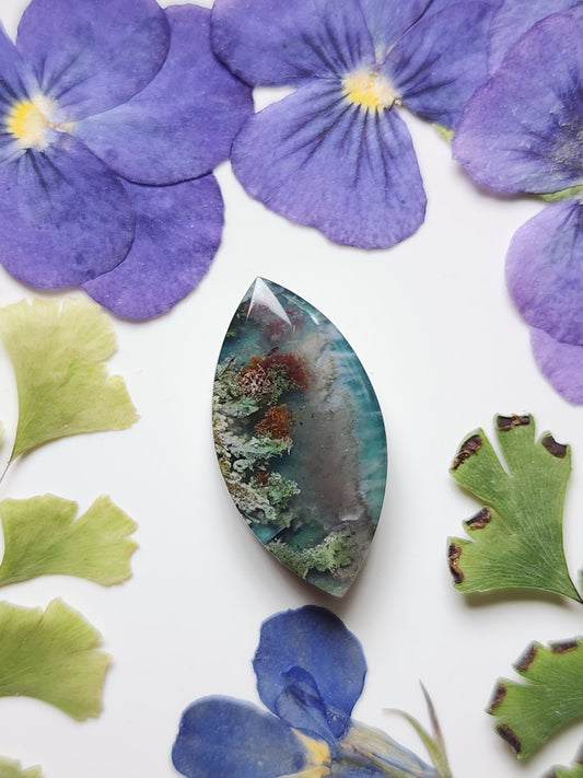 Garden Moss agate Doublet