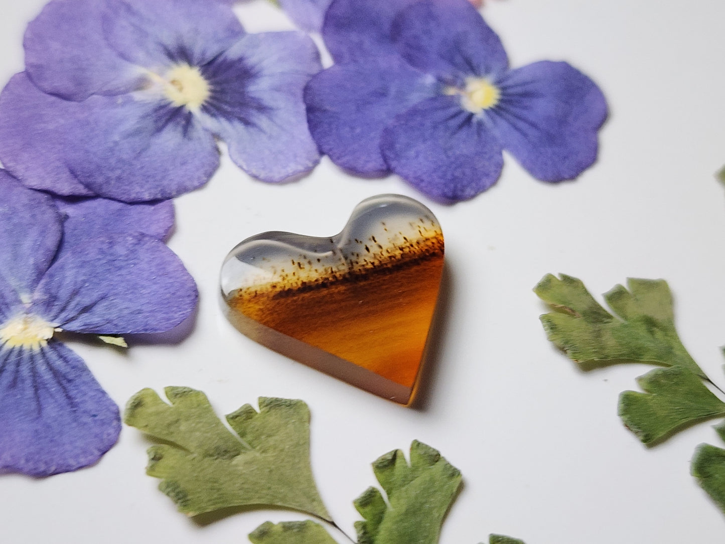 Montana agate heart