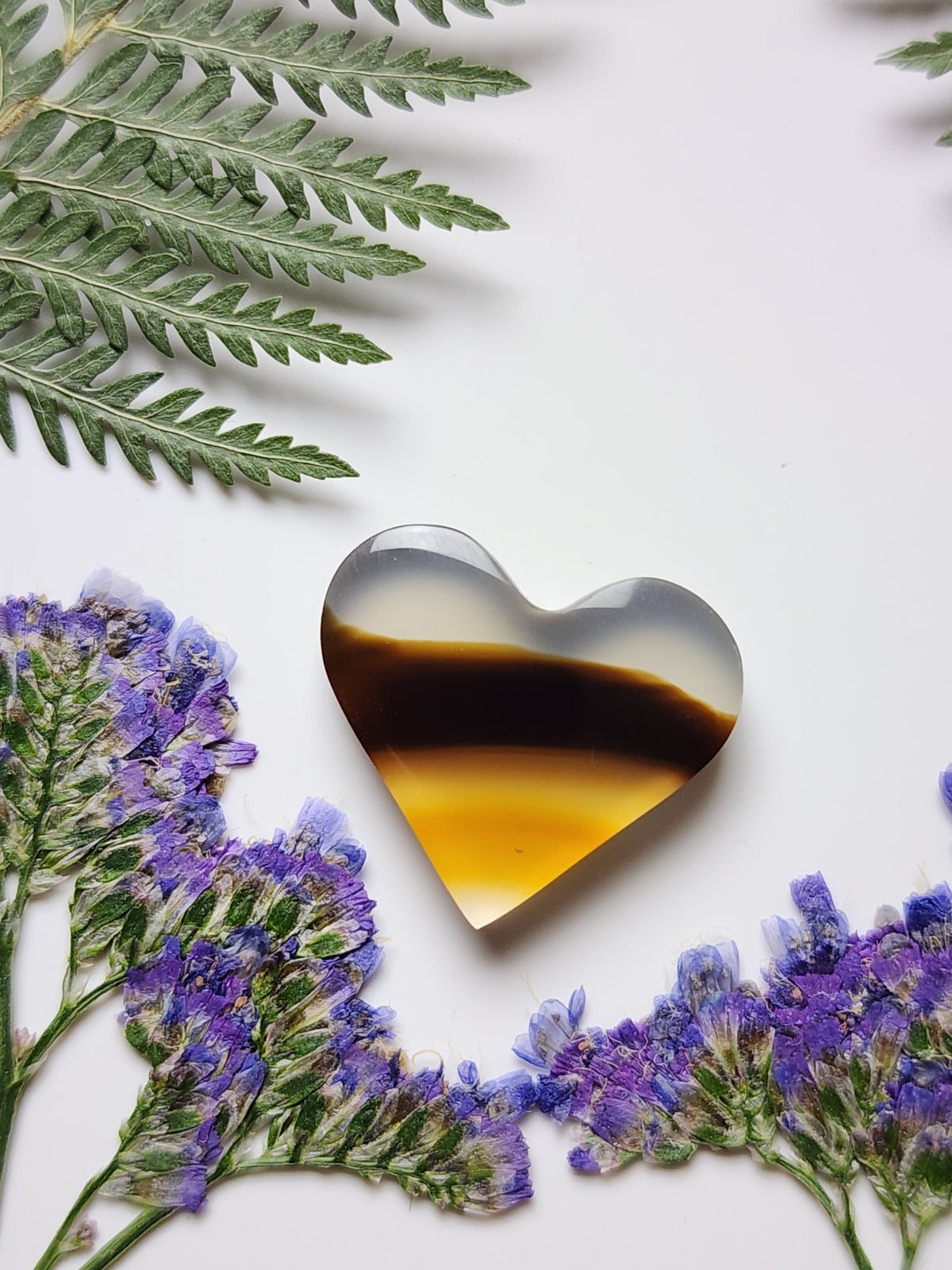 Montana agate heart