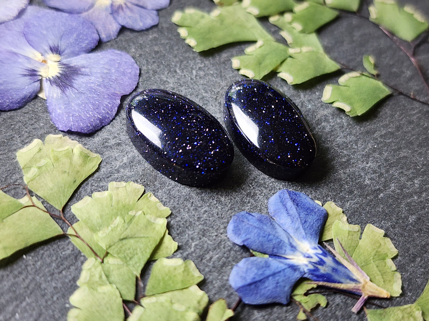 Blue Goldstone pair