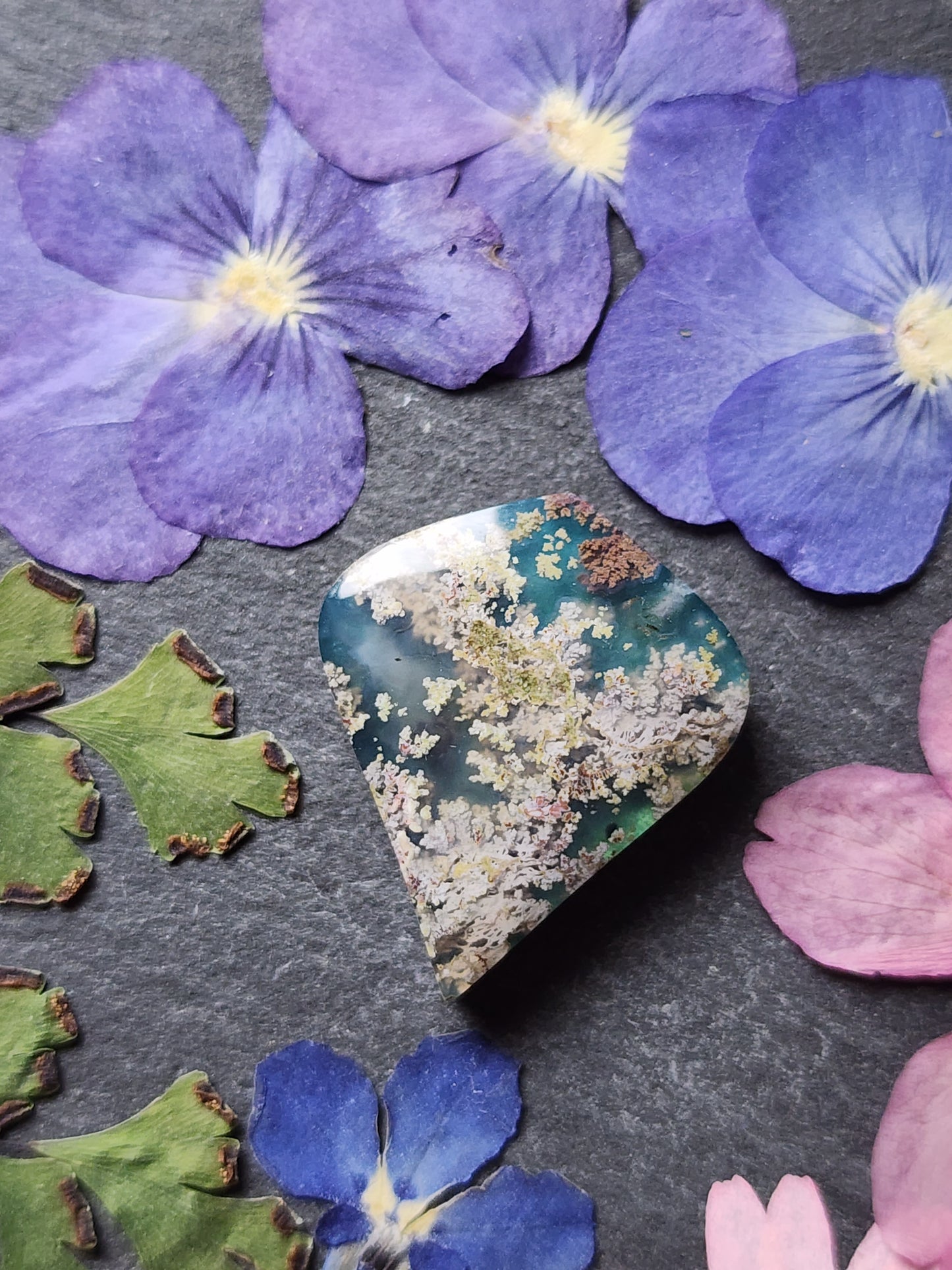 Garden Moss agate Doublet