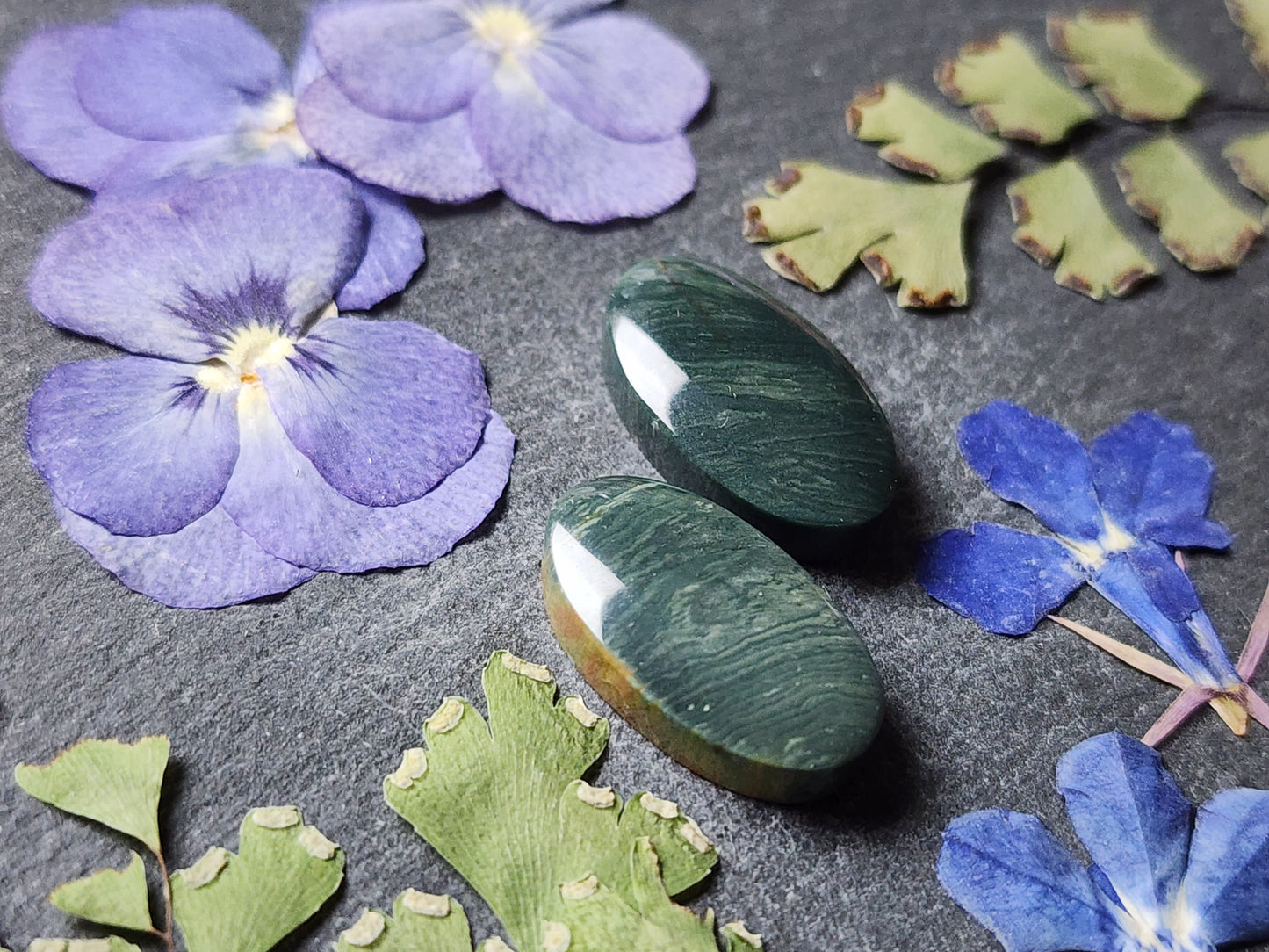 Gary green jasper pair
