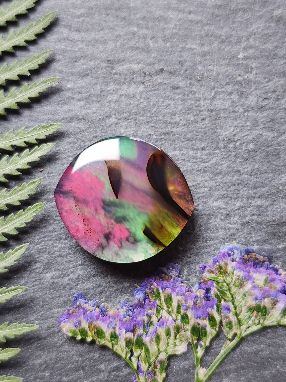 Montana agate Doublet