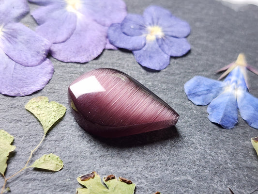Purple Fiber optic cat's eye glass
