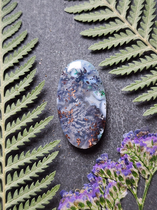 Chrysocolla & Copper in Chalcedony