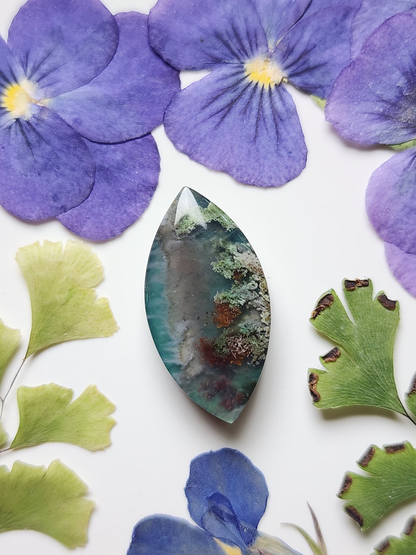 Garden Moss agate Doublet