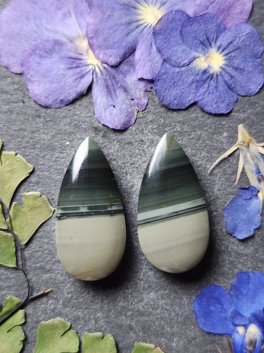 Blue Mountain jasper pair