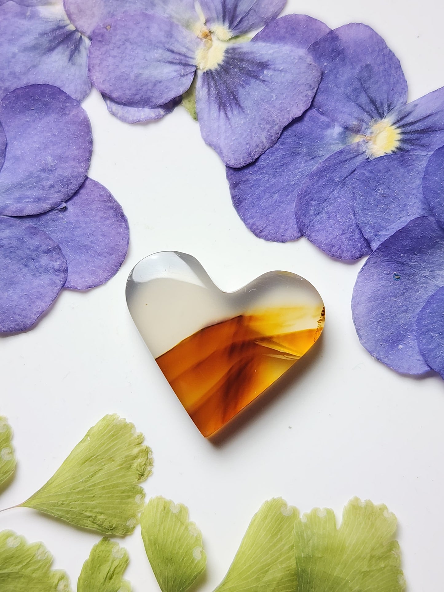 Montana agate heart