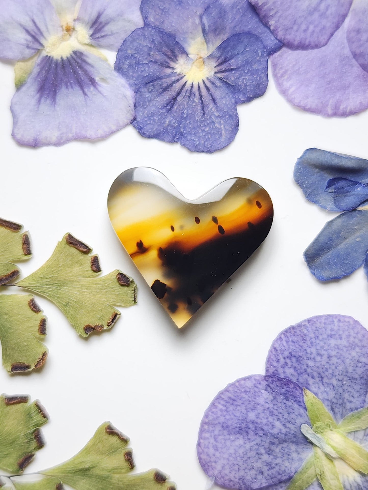 Montana agate heart