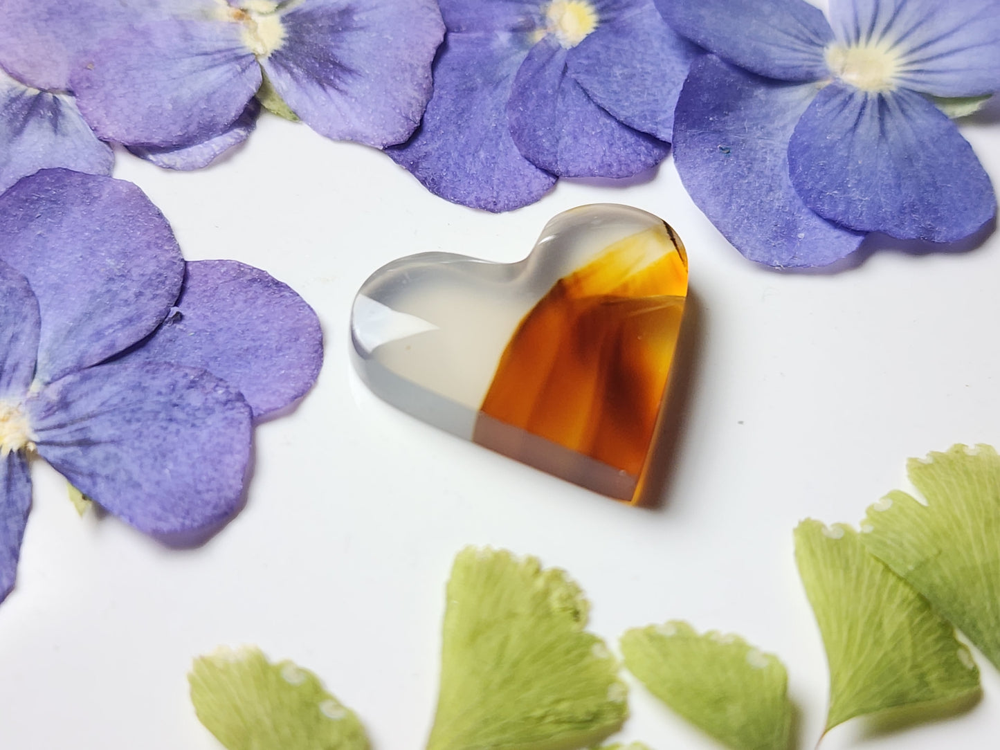 Montana agate heart