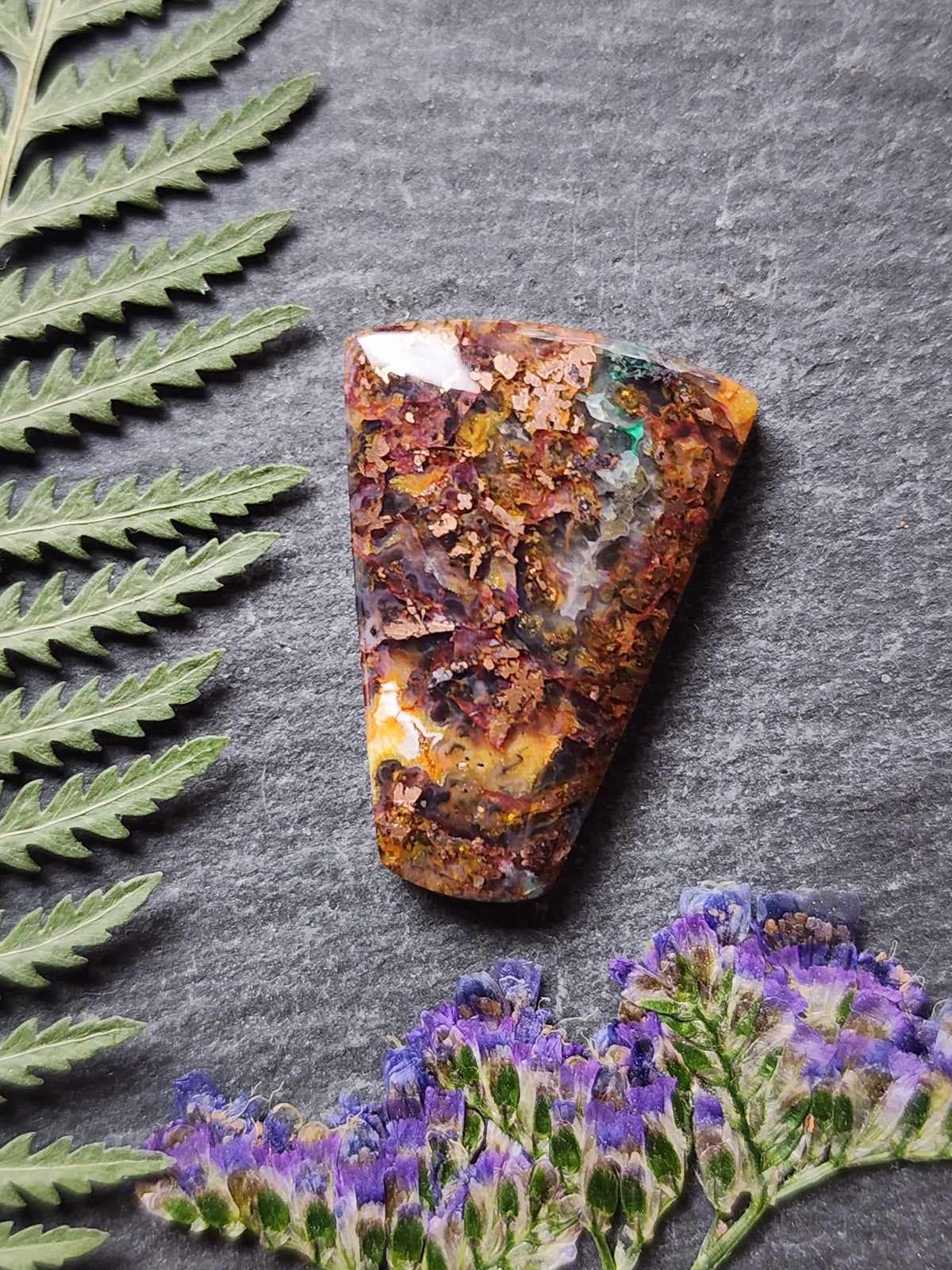 Chrysocolla Copper in Chalcedony