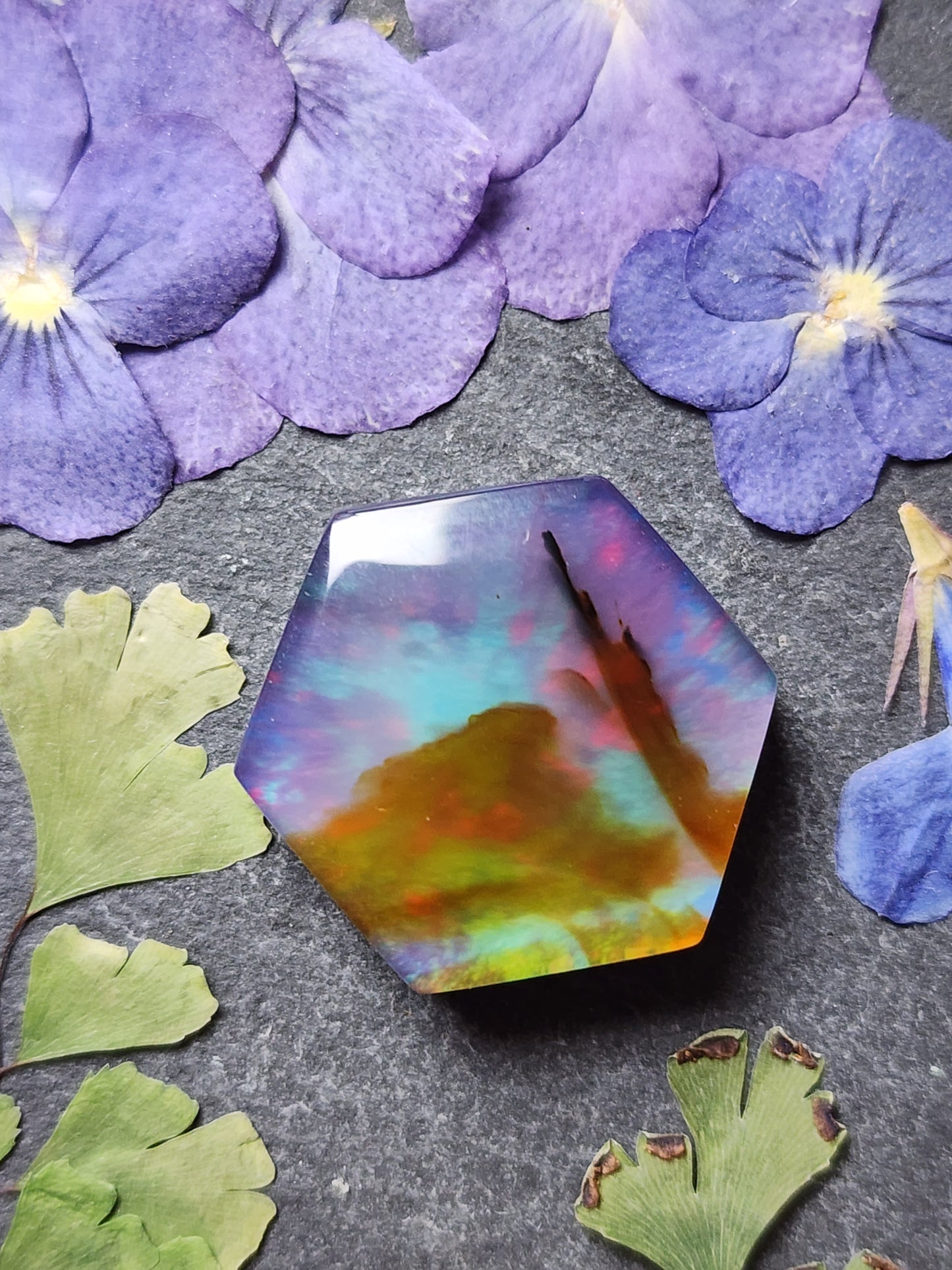 Montana agate Doublet